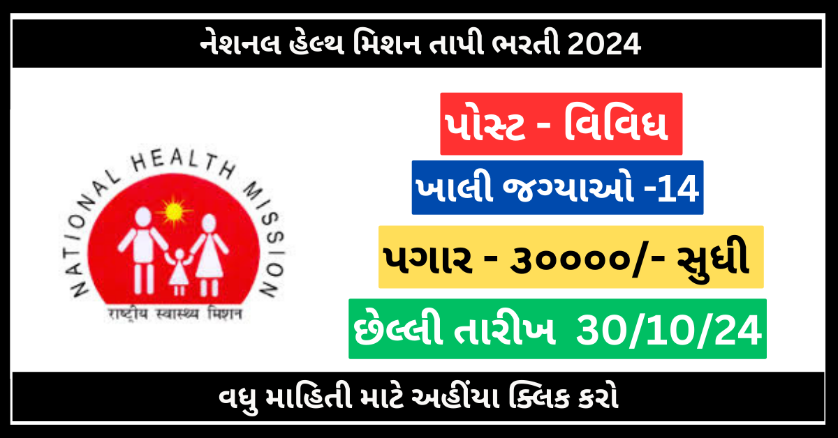 Nhm Taapi Recruitment 2024